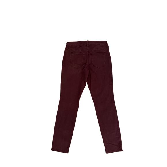 Universal Thread Mid-rise Skinny Burgundy Pants Women's Size 4 / 27R - Picture 2 of 4